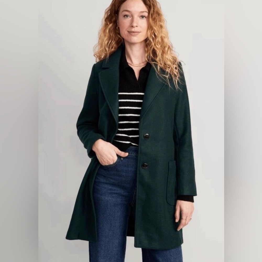 Old Navy green coat